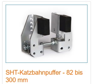 SHT - Katzbahnpuffer / Katzpuffer / Klemmpuffer 82 - 300mm - Hallenkrane